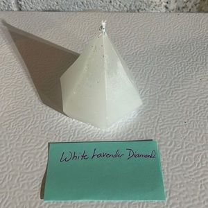 White Lavender Diamond Candle